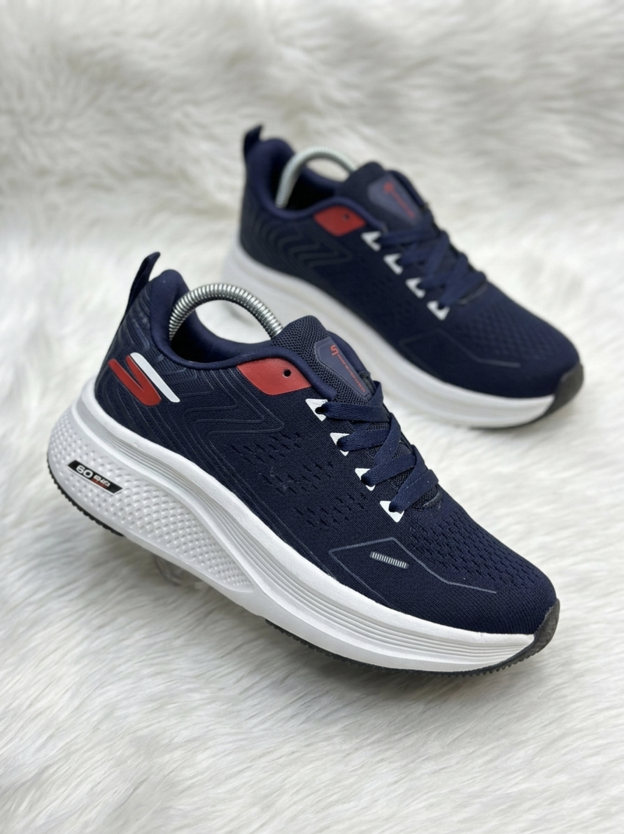 Skechers Go Run Pulse Navy Red